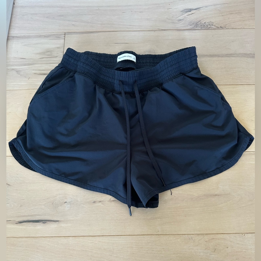 Abercrombie & Fitch Charcoal Drawstring Shorts